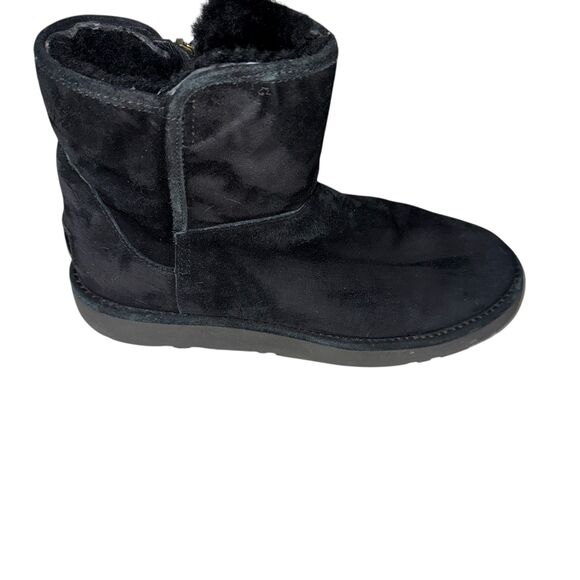 UGG Abree Mini Boots Black Suede Women's Size 8 - Picture 5 of 8
